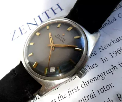 Hard To Find Clean S/S Vintage 1970's Men's Zenith Automatic Swiss Watch Runs • $114.50