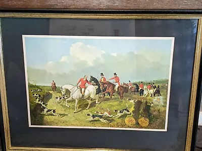 1969 Reprint 1858 J. F. Herring  Coon Hunting  Framed Print Matted #2807  • £142.52