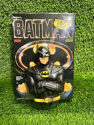 Vintage Factory Sealed Package Ralston Batman Cereal With Plastic Coin Bank • $37