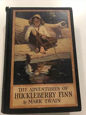 Vintage The Adventures Of Huckleberry Finn By Mark Twain Copyright 1928 • $12