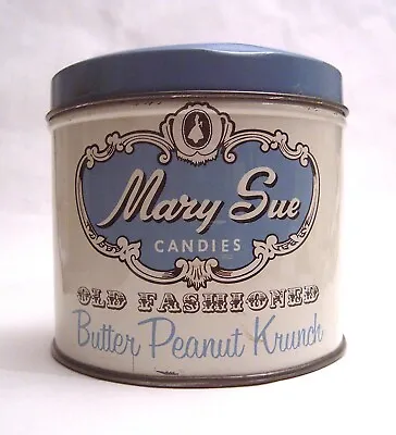 Vintage Mary Sue Candies Butter Peanut Krunch Baltimore Maryland Tin Can • $9.50