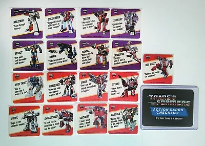 Rare Hasbro 1985 Transformers G1 Checklist + Stickers! Yes Skywarp Included! • $217.76