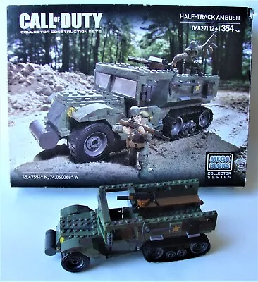 MEGA BLOKS Call Of Duty Collector Half Track Ambush RARE 06827 - Halftrack Only • $79.99