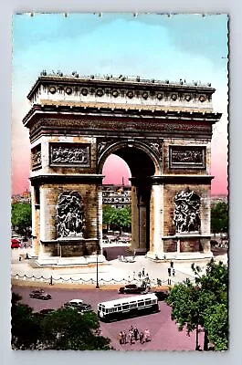 Paris-France Monument Honoring French War Heroes Antique Vintage Card Postcard • $7.99