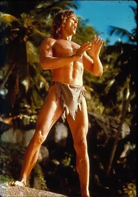 Miles O'keefe As  Tarzan The Ape Man  Hot 35mm Color Slide Giving A Yell • $24.99