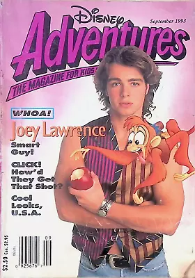 $9.41 • Buy Disney Adventures Magazine SEP 1993 Joey Lawrence Cover Lego Trading Cards