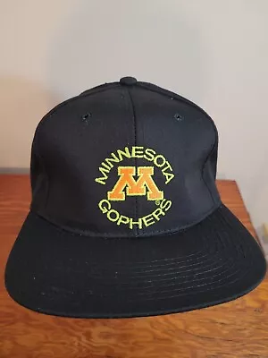 Vintage Advon Minnesota Gophers NCAA Black Snapback Cap Hat • $8