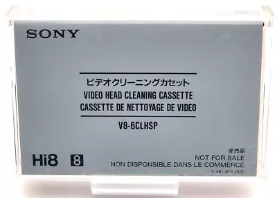 USED SONY V8-6CLHSP 8mm Hi8 Head Cleaner Cleaning Cassette Tape Japan Excellent • $42.99