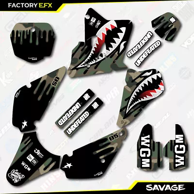 $49.99 • Buy Woodland Camo Savage Racing Graphics Kit Fits 01-21 Suzuki RM85 RM 85 Decal