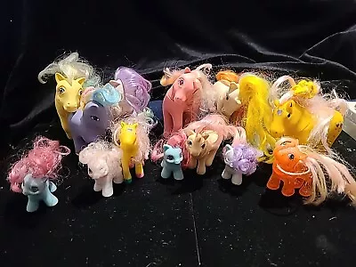 Lot Of 11 G1 My Little Ponies 1980's • $59.99