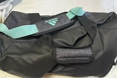 Adidas Duffle/ Gym Bag Medium New W/O Tags Black And Teal • $14