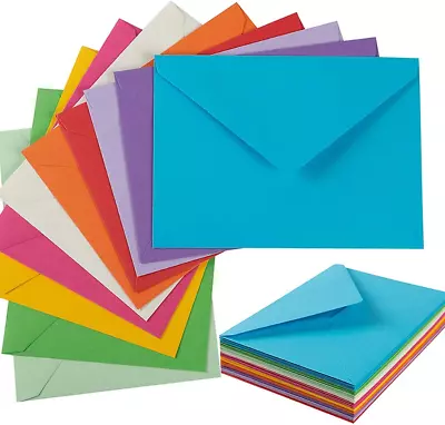 50 Pack A7 Colorful 5X7 Envelopes Invitation Envelopes For 5X7 Cards Birthday • $12.83