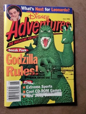Disney Adventures June 1998 Leonardo DiCaprio Godzilla Magazine Digest • $4.54