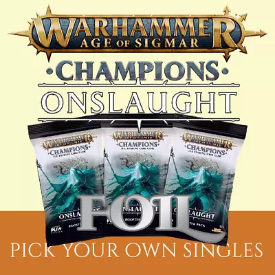 Warhammer Champions ONSLAUGHT Singles (C-U-R -FOIL) • $2.21