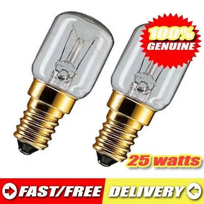 2 Pack SCREW Light Bulb 25W E14  CLEAR  OVEN Fridge Microwave 100% AUSSIE STOCK • $19.95