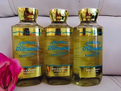 $29.70 • Buy 3 Bath & Body Works Creamy Almond Sunflower Shower Gel  Body Wash Shea & Vit E