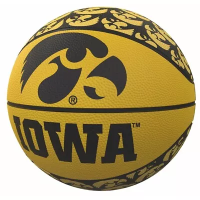 Iowa Hawkeyes Mini Rubber Repeating Basketball • $19.95