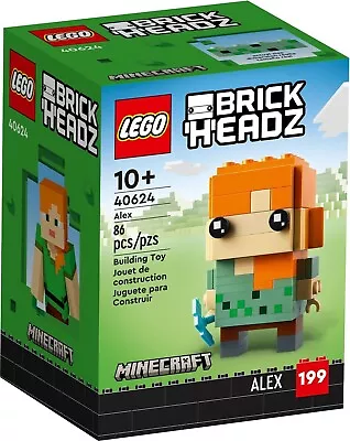 LEGO Minecraft BrickHeadz Alex (40624) New Sealed Mint Box • $14.95