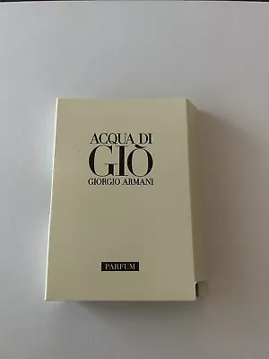 NEW GIORGIO ARMANI ACQUA DI GIO EDP PARFUM Perfume Sample 1.2ml • $17.71