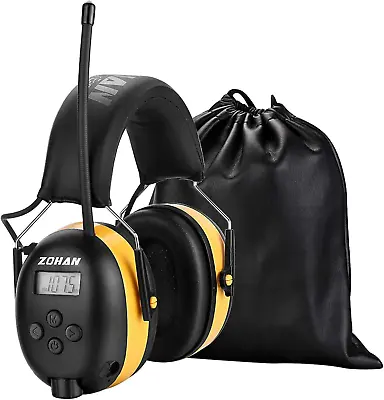 ZOHAN 042 Radio Ear Defenders FM Safety Ear Protector Muffs Garden Digital AM • £64.90
