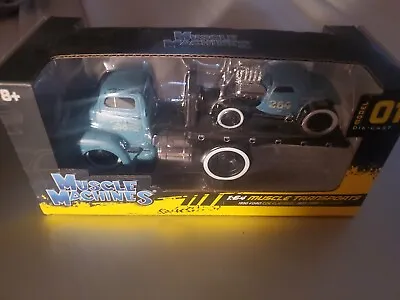 Muscle Machines 1:64  Transports 1950 Ford Flatbed 1933 Ford 3W Coupe #1 NIB • $12.99