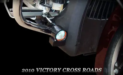 Victory Cross Country Roads Low Down Driving Light Mount Bracket Kit Black • $79.95