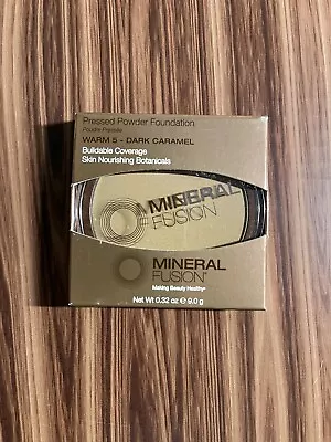 Mineral Fusion Foundation Base Warm 5 Dark Caramel Pressed Powder .32oz • $13.99