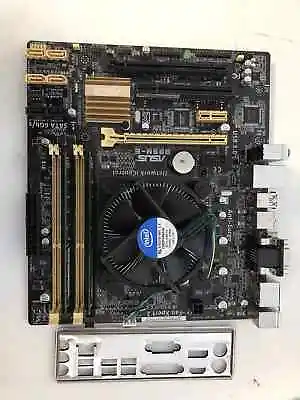 ASUS B85M-E Micro ATX Motherboard Intel I5-4570 Cpu 8GB Ram COMBO (I/O SHIELD) • $74.99