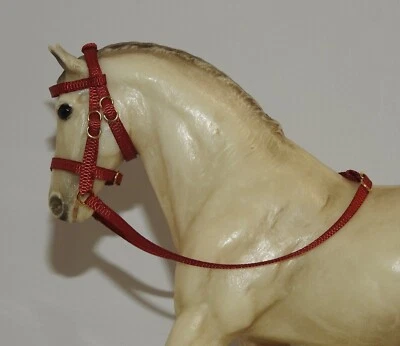 £6.85 • Buy Handmade Bridle Light Brown Breyer Classic 1:12th Scale Toy Model Horse NOT Inc.