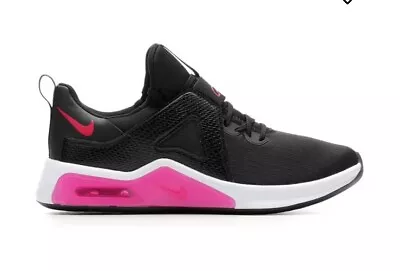 Women Nike Air Max Bella TR 5 Training Shoes Black/White/Rush Pink DD9285-061 • $64.49