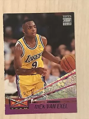 1994 Topps Stadium Club Beam Team NICK VAN EXEL Insert #17 LA Lakers • $3.35