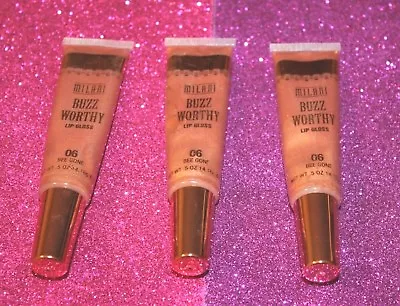 Lot Of 3  Milani Buzz Worthy Lip Gloss # 06 Bee Gone Sealed / New • $16.99