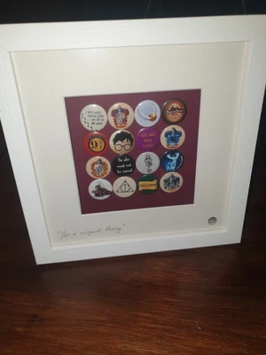 £5 • Buy Framed Harry Potter Badge Art
