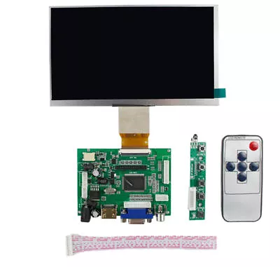 7 /8/9/10.1in IPS HD Monitor LCD Screen HDMI VGA AV Driver Board DIY Kit Module • $40