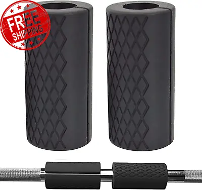 $27.17 • Buy Grip Fat Bar, 1 Pair Dumbbell Fat Barbell Grips, Thick Bar Grips For Weightlifti