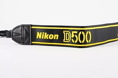 NIKON D500 Black Yellow  Camera Strap • $29