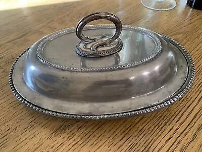 Antique James Dixon & Sons Sheffield England Covered Serving Dish Silverplate • $35