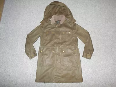2013 J Crew 02742 Downtown Womens Xs Waxed Cotton Hooded Field Jacket          • $19.99
