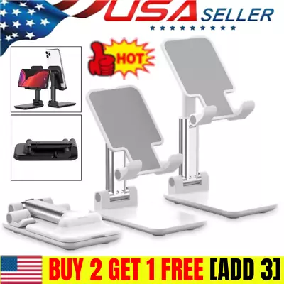 Adjustable Cell Phone Tablet Desktop Stand Desk Holder Mount Cradle  Iphone/Ipad • $2.69