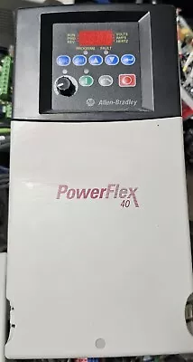 Allen Bradley Powerflex 40 22B-D017N104 VFD. 7.5kW 10 Hp. • $250