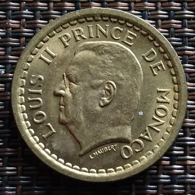 Monaco 2 Francs Prince Louis Ii Unc World Coin  • $10