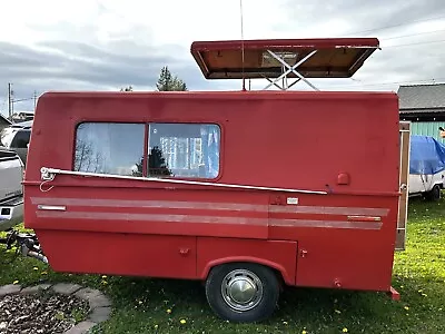 $3500 • Buy Vintage 1970 Trails West Campster 13' Fiberglass Red Travel Trailer RV Camper