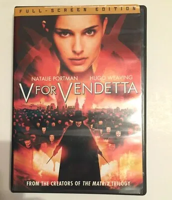 $3 • Buy 2 Copies V For Vendetta (Full Screen Edition) DVD's 1 Good Cond, 1 Acceptable 