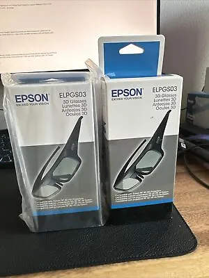 New Genuine ELPGS03 RF 3D Glasses For Epson Projector With USB Cable EH-TW5100 • $95.99