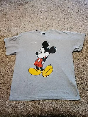 Vintage Mickey Mouse California T Shirt XL Mens Gray Sherrys Best USA Made Y2K • $20