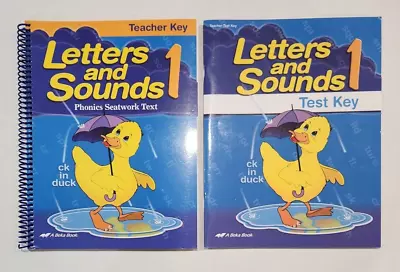 Abeka Letters And Sounds 1 4th Edition-Test Key & Phonics Seatwork Text Teacher • $9.99