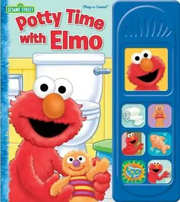 Sesame Street: Potty Time With Elmo (1 2 3 Sesame Street) - Board Book - GOOD • $4.26