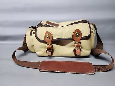 $31.99 • Buy Vintage Eddie Bauer Canvas Leather Camera Bag Khaki & Tan