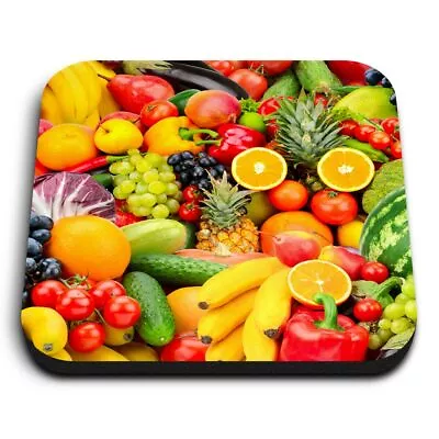 Square MDF Magnets - Healthy Fruit Vegetable Food  #24606 • £4.99