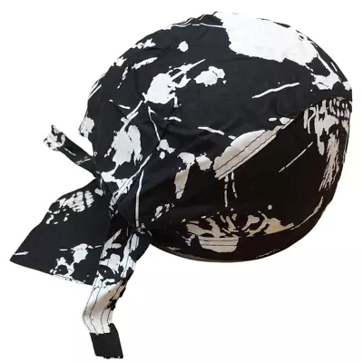 Skeleton Durag Skull Cap Head Wrap Biker Motorcycle Du Do Bones Bandana Dew Rag • $4.99